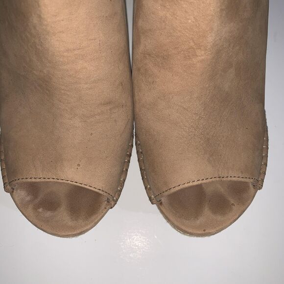 UGG Shoes Womens 9.5 Jolina Tan Wedge Sandals Espadrille Ankle Zip 1010994 - Picture 6 of 10